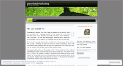 Desktop Screenshot of greentotalmarketing.wordpress.com