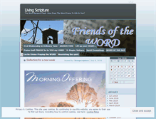 Tablet Screenshot of livingscripture.wordpress.com