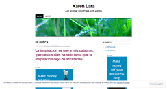 Desktop Screenshot of karenlara.wordpress.com