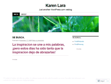 Tablet Screenshot of karenlara.wordpress.com