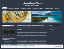Tablet Screenshot of leisurequesttravel.wordpress.com