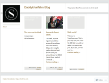 Tablet Screenshot of daddykhalifah.wordpress.com