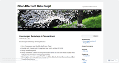 Desktop Screenshot of obatalternatifbatuginjal.wordpress.com