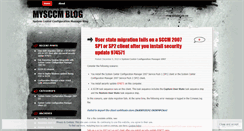 Desktop Screenshot of mysccm.wordpress.com