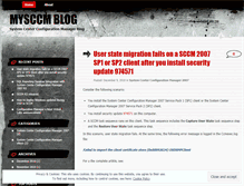 Tablet Screenshot of mysccm.wordpress.com