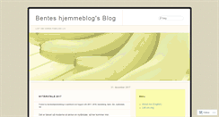 Desktop Screenshot of benteshjemmeblog.wordpress.com