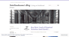 Desktop Screenshot of nutellandreams.wordpress.com