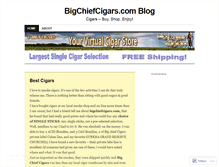 Tablet Screenshot of bigchiefcigars.wordpress.com