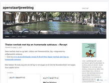 Tablet Screenshot of apenstaartjeweblog.wordpress.com
