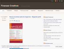 Tablet Screenshot of finanzascreativas.wordpress.com