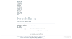 Desktop Screenshot of forestsflame.wordpress.com