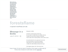 Tablet Screenshot of forestsflame.wordpress.com