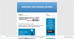 Desktop Screenshot of norrbloggen.wordpress.com