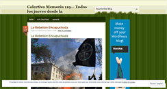 Desktop Screenshot of memoria119.wordpress.com