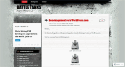 Desktop Screenshot of battletanks.wordpress.com