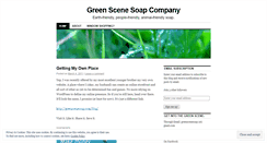 Desktop Screenshot of greenscenesoapcompany.wordpress.com