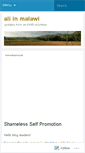 Mobile Screenshot of aliinmalawi.wordpress.com