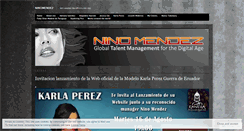 Desktop Screenshot of ninomendez.wordpress.com