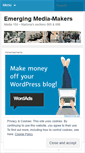 Mobile Screenshot of emergingmediamakers.wordpress.com