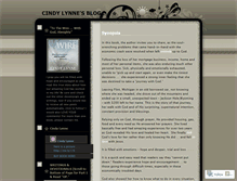 Tablet Screenshot of cindylynne.wordpress.com