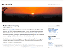 Tablet Screenshot of exporttail.wordpress.com
