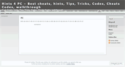 Desktop Screenshot of hints.wordpress.com