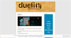 Desktop Screenshot of duelityblog.wordpress.com