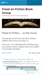 Mobile Screenshot of fixedonfiction.wordpress.com