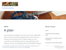Tablet Screenshot of craftastrophies.wordpress.com