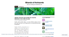 Desktop Screenshot of mirandoelhorizonte.wordpress.com