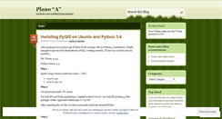 Desktop Screenshot of planoa.wordpress.com