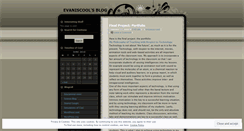 Desktop Screenshot of evaniscool.wordpress.com