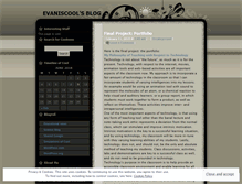 Tablet Screenshot of evaniscool.wordpress.com