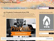 Tablet Screenshot of fragrancearise.wordpress.com