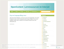 Tablet Screenshot of opencontent2000.wordpress.com