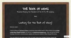 Desktop Screenshot of bookofwong.wordpress.com