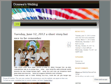 Tablet Screenshot of dosewa.wordpress.com