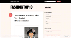 Desktop Screenshot of fashiontop10.wordpress.com