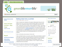 Tablet Screenshot of greenlifesmartlife.wordpress.com