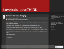 Tablet Screenshot of lovebabz08.wordpress.com