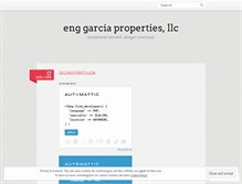Tablet Screenshot of enggarcia.wordpress.com