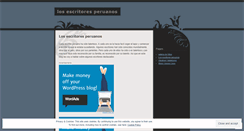 Desktop Screenshot of literaturadelperu.wordpress.com