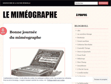 Tablet Screenshot of mimeographe.wordpress.com