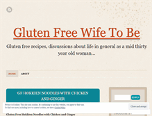 Tablet Screenshot of glutenfreewifetobe.wordpress.com