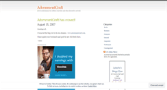 Desktop Screenshot of adornmentcraft.wordpress.com