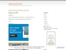 Tablet Screenshot of adornmentcraft.wordpress.com