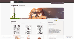 Desktop Screenshot of lazyedits.wordpress.com