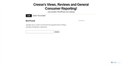 Desktop Screenshot of cviews.wordpress.com