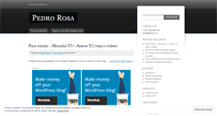 Desktop Screenshot of pedrorosaremax.wordpress.com