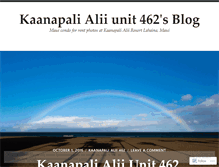 Tablet Screenshot of kaanapalialii462.wordpress.com